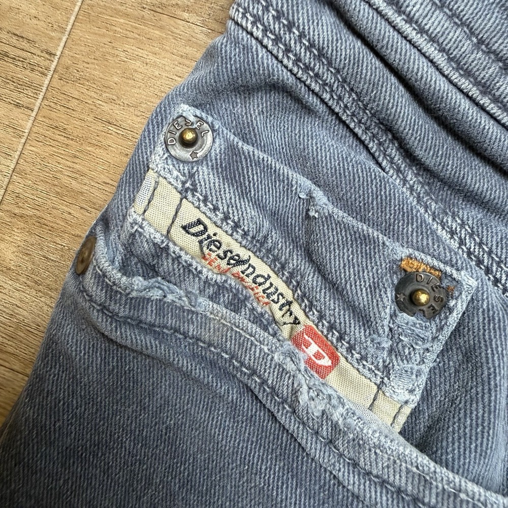 Diesel Iakop Jeans Men 33x32 Blue Slim Tapered Stretch Denim Pants Preppy 0111D - Picture 7 of 16